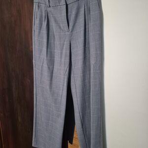 Rachel Zoe Classic Gray Checkered Trousers